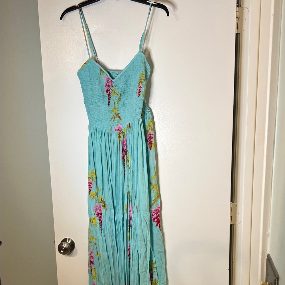 Free People Light Blue Floral Maxi Dress - Picture 4 of 11